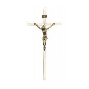 Krzyż wiszący 18 cm mosiądz