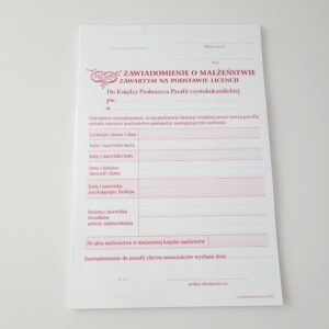 Zawiadomienie – licencja – 15/328